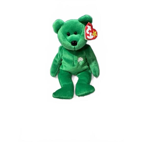 Ty Other - Ty Beanie Baby Erin The Bear 1997 Retired Plush Toy PVC Pellets 4th Gen.